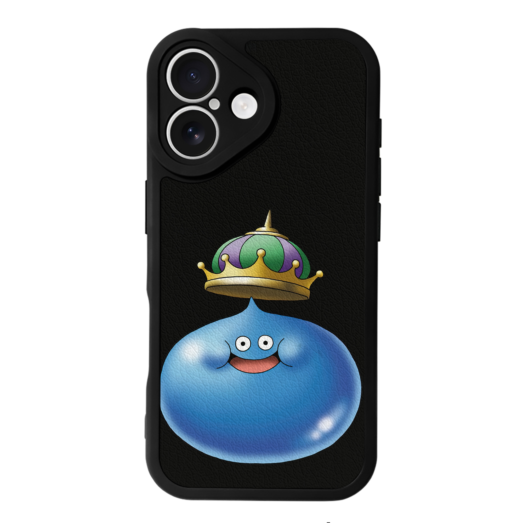 （画像用） ドラゴンクエスト Doragon Kuesuto Dragon Quest 【iPhone 16シリーズ対応】シリコンスマホケース（レザー調） 材質：シリコン
